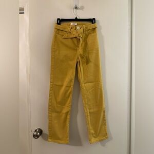Lauren Conrad Mustard Skinny Jeans w/Removable Belt